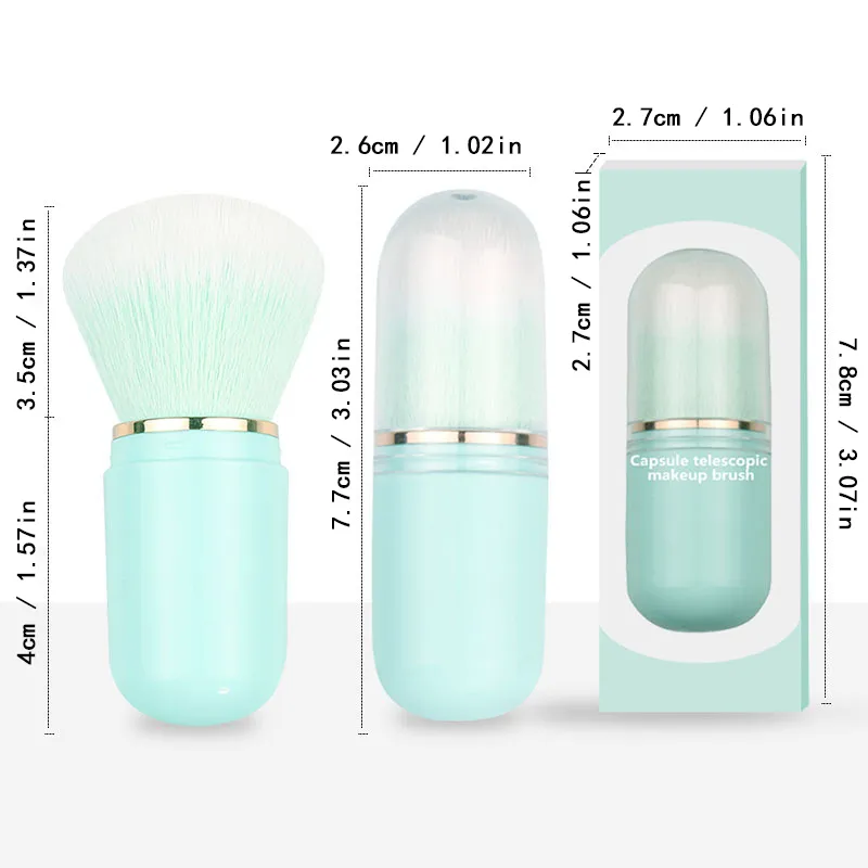 Single Makeup Tools Portable Mini Makeup Brushes Retractable Beauty Tools Loose Powder Brush Blush Brush Makeup Brushes — image 5