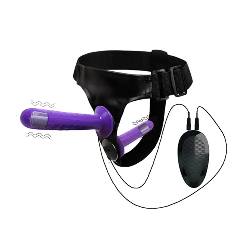 Couples Harness Strap-on with 2 Vibrations Realistic Dildos for Anal G-spot Stimulation Prostate Massager Adult Sex Toy for Wom — image 18