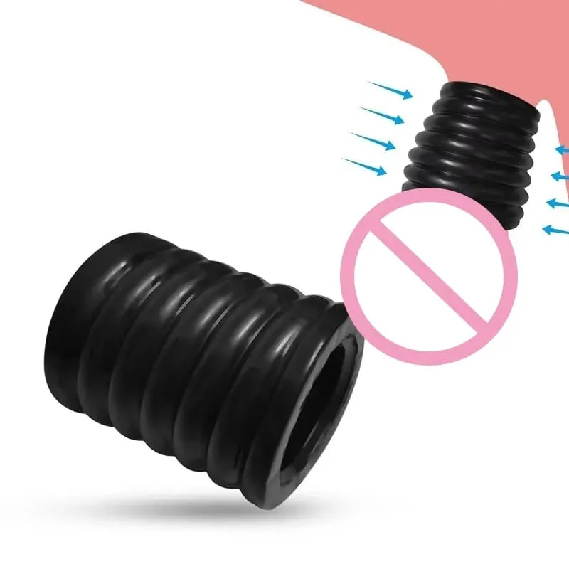 Mænds TPE Cock Ring Penis Sleeve til Ejakulation Forsinkelse Pung Båre Sperm Opbevaring Tilbehør Voksen Sex Livsforbedring — image 4