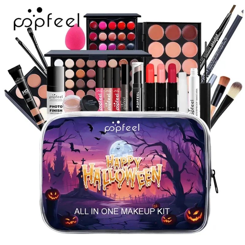 All in One Makeup Kit for Makeup Travel Makeup Kit Makeup Gift Set Makeup Kit for Women Full Kit Lipstick Eyeliner Mascara — image 3