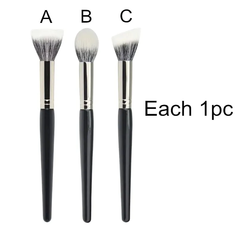Stippling Highlight Makeup Brushes Blush Goat Hair Multifunctional Beauty Foundation Make Up Brush Tools — image 12