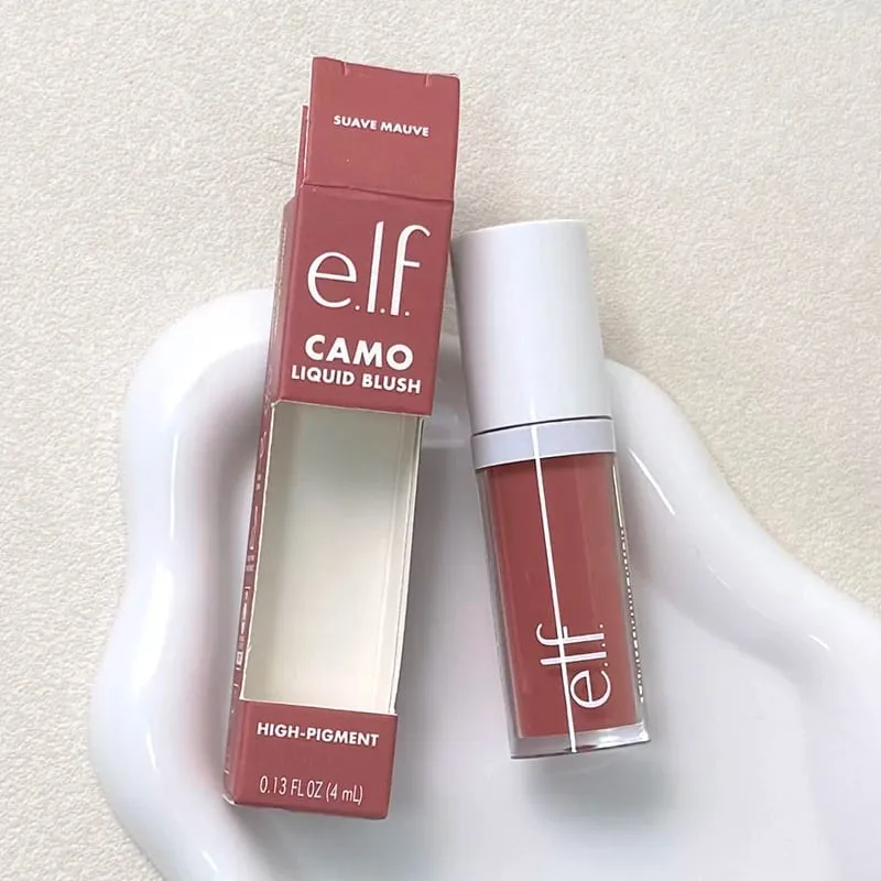 Elf Blush for Lips Cheeks Smooth Liquid Blush Two-ended Lipstick Lip Gloss Long-lasting Makeup Pink Primer for Pore Minimization