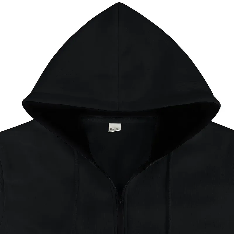 Baru 2026 Musim Gugur Kasual Lelaki Lengan Panjang Zip Bertudung Kot Sweatshirt Fesyen Lelaki Luaran Pakaian Sukan Jaket Hoodies — image 8