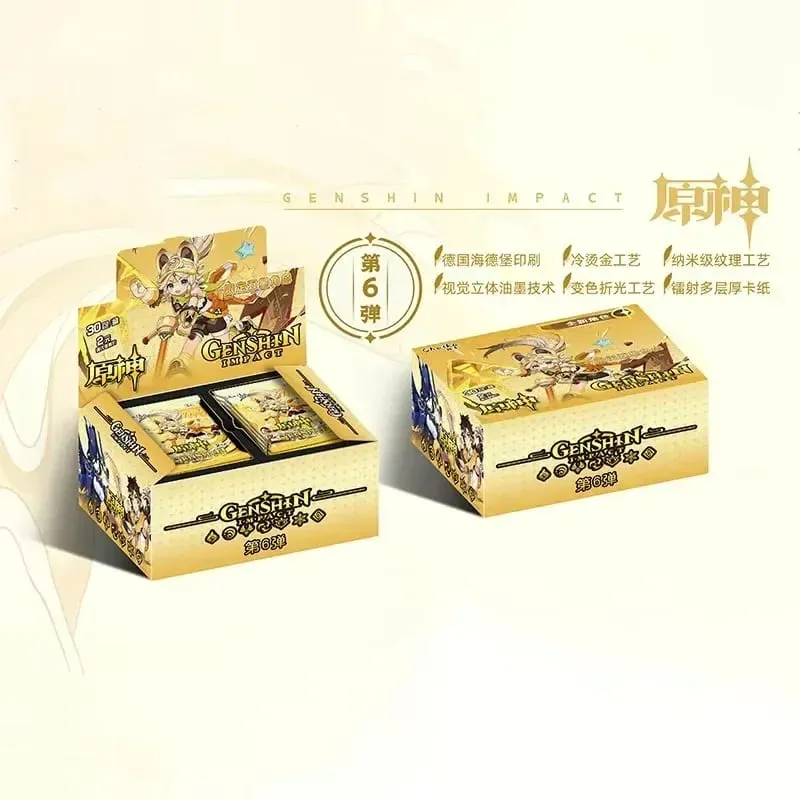 Game Genshin impact Card Anime TCG Collection Pack Booster Box Rare SSR Anime Collectible Card Family Table Game Card Toy — image 18