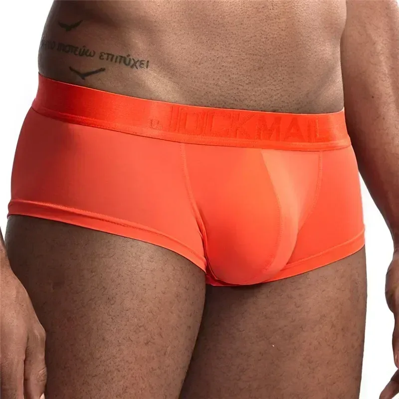 Sexy Underwear Men Boxer Panty Shorts Ice Silk Original Panties Breather Boxer Briefs Ultra-thin Transparent Fun Gay Underwear — image 21