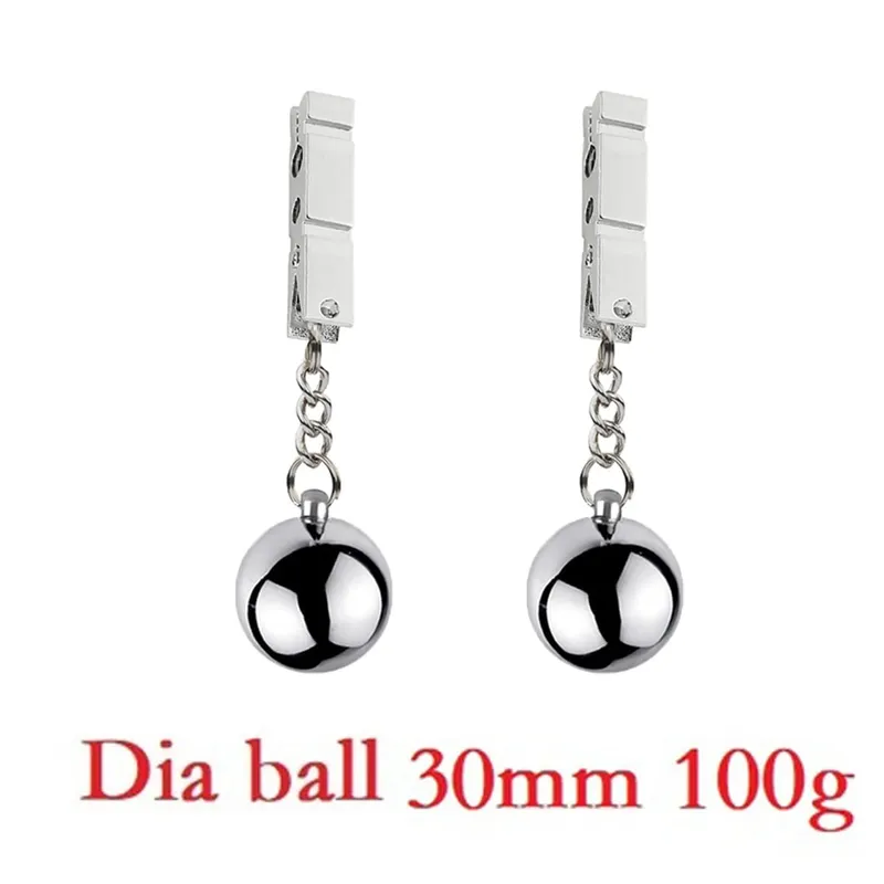 Heavy Nipple Clamp Clips Weight Slave Stimulator Metal Nipple Clips With Ball Weight Breast Bondage Restraint Sex Toy Woman — image 8