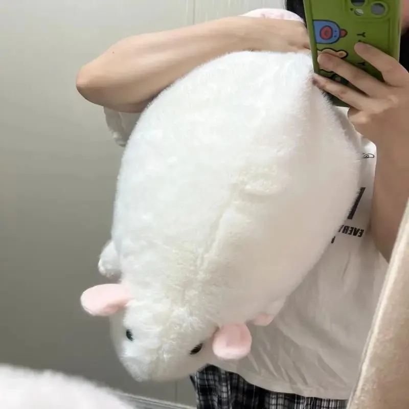 Floral Branch Rat Plush – Cuddly Mouse Pillow in 3 Sizes (35/50/90cm) Adorable Kawaii Stuffed Animal for Bed or Couch Decor — image 8