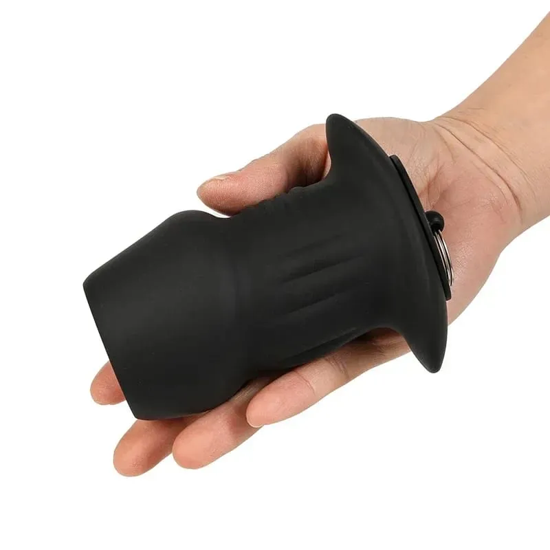 Hollow Silicone Anal Bead Butt Plug Anus Dilator Tunnel Expansion Enema Prostate Massage Sex Toys for Women Men Masturbation — image 5