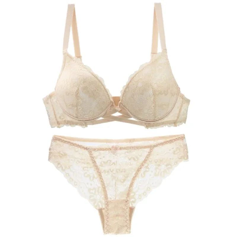 2024 New Sexy Bras Set Push Up Underwear Women White Black Blue Pink Red Beige 32/70 34/75 36/80 38/85 40/90 BCDE Cup Lingerie