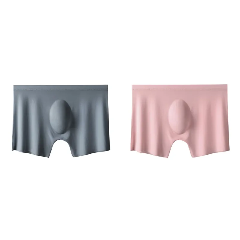 2Pc Men's Panties Ice Silk Underwear Men Underpants Boxers Seamless Man Ultra-thin Cool Breathable Boxer Shorts Male Boxershorts — image 21