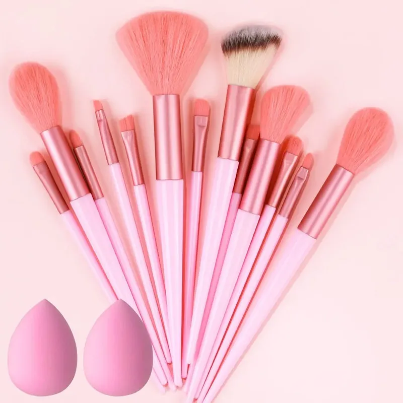 10/14Pcs Makeup Brushes Set EyeShadow Foundation Women Cosmetic Loose Powder Blush Super Soft Blending Make Up Brush Beauty Tool — image 32