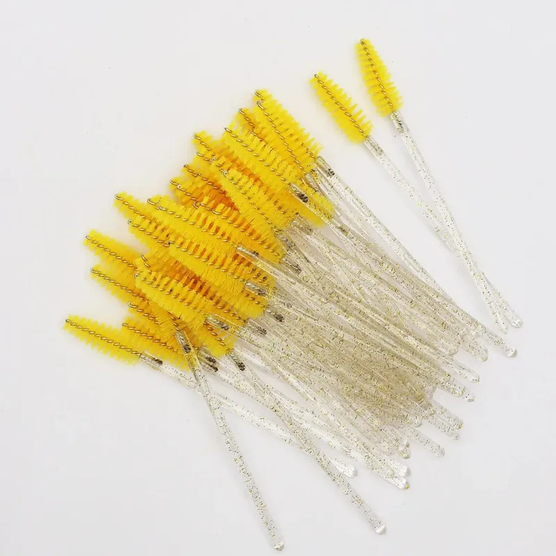 50Pcs Crystal Eyelashes Brush Comb Disposable Eye Lashes Extension Mascara Wands Makeup Professional Makeup Beauty Tool — image 13