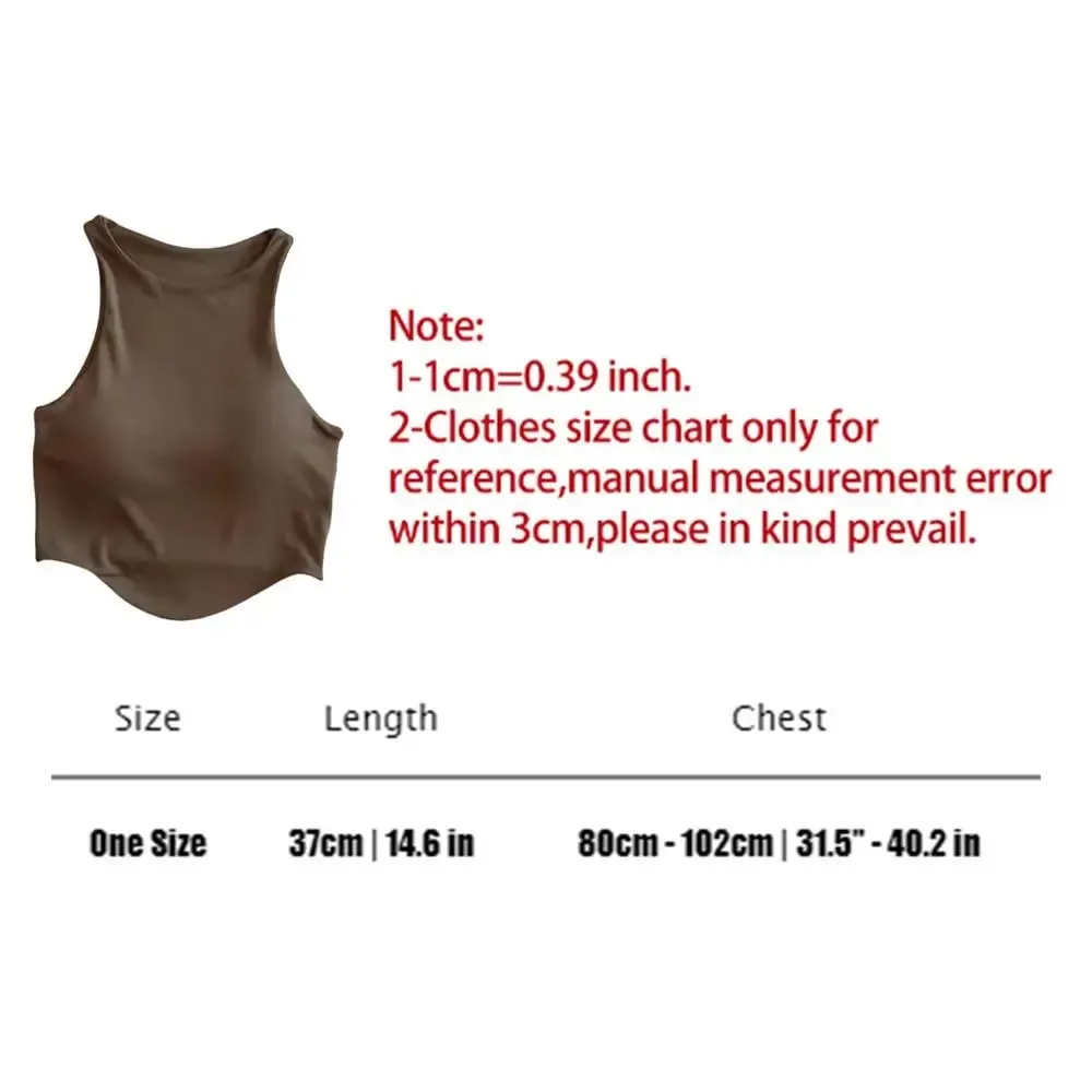 2025 U Push Up Sport Bra Fashion Women Tank Top Solid Color Sleeveless Vest Comfortable Short Top Breathable Casual Crop Tops