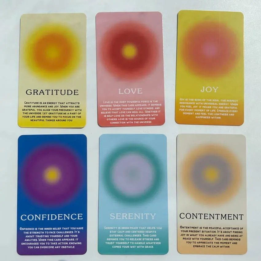 Emotional Card Deck Support Personal Growth And Inner Peace Oracle Card Games 12x7cm 56-Cards — image 4