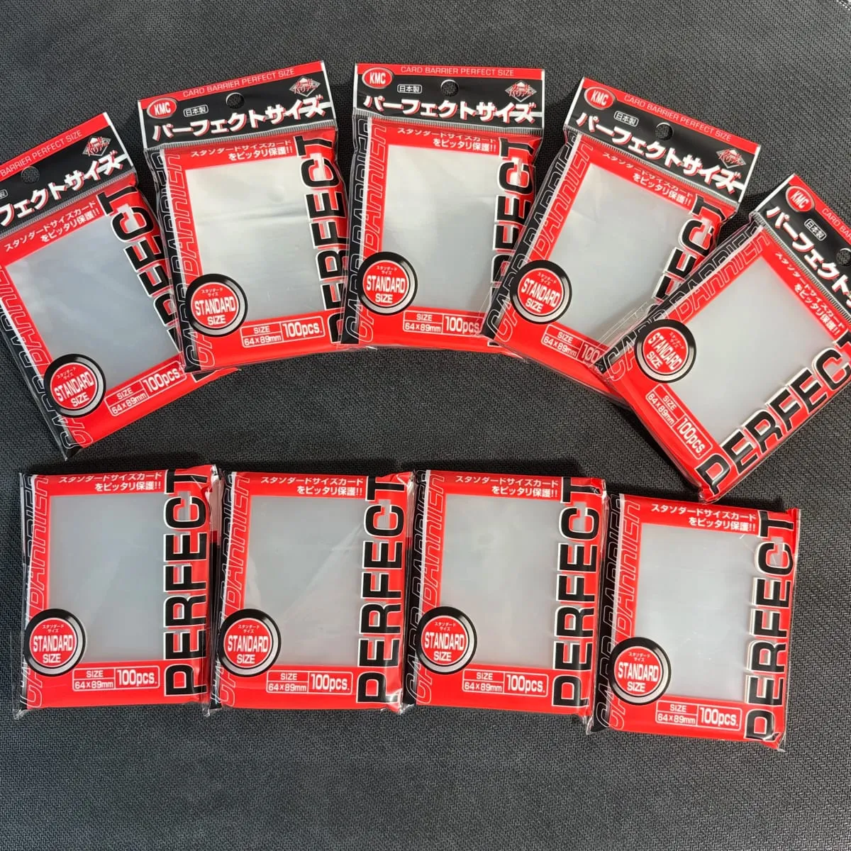 100pcs/200pcs/300pcs 64x89mm Perfect Size KMC Sleeves Trading Card Sleeve Board Game Cards Outer Protector for MTG/YGO Card — image 1
