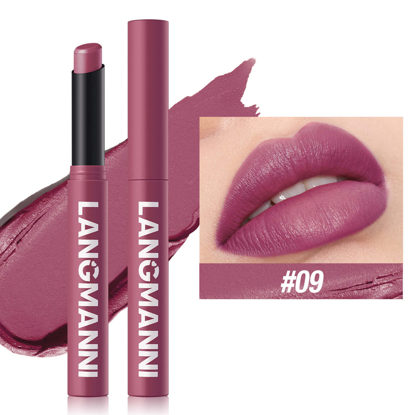 12 Color Matte Lipstick Pencil Waterproof Long Lasting Non-Stick Cup Lip Stain Tint Cosmetic Nude Lipstick Pen Makeup Maquillage — image 11