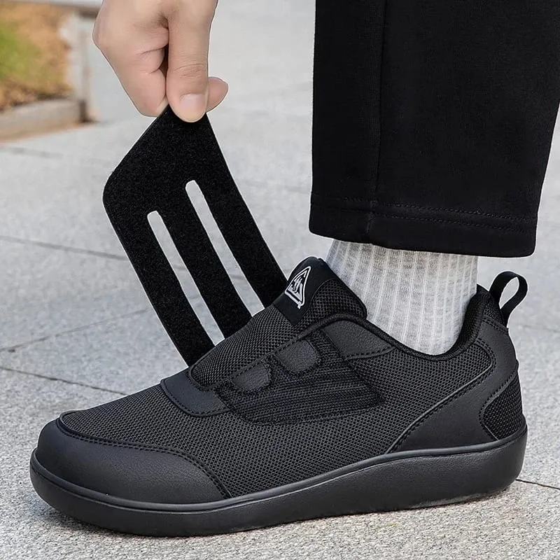Zapatos para diabéticos para hombres, punta ancha para hombres mayores, mujeres, ortopédicos, pies hinchados, zapatillas casuales ajustables, alivio del dolor de pies para caminar — image 2