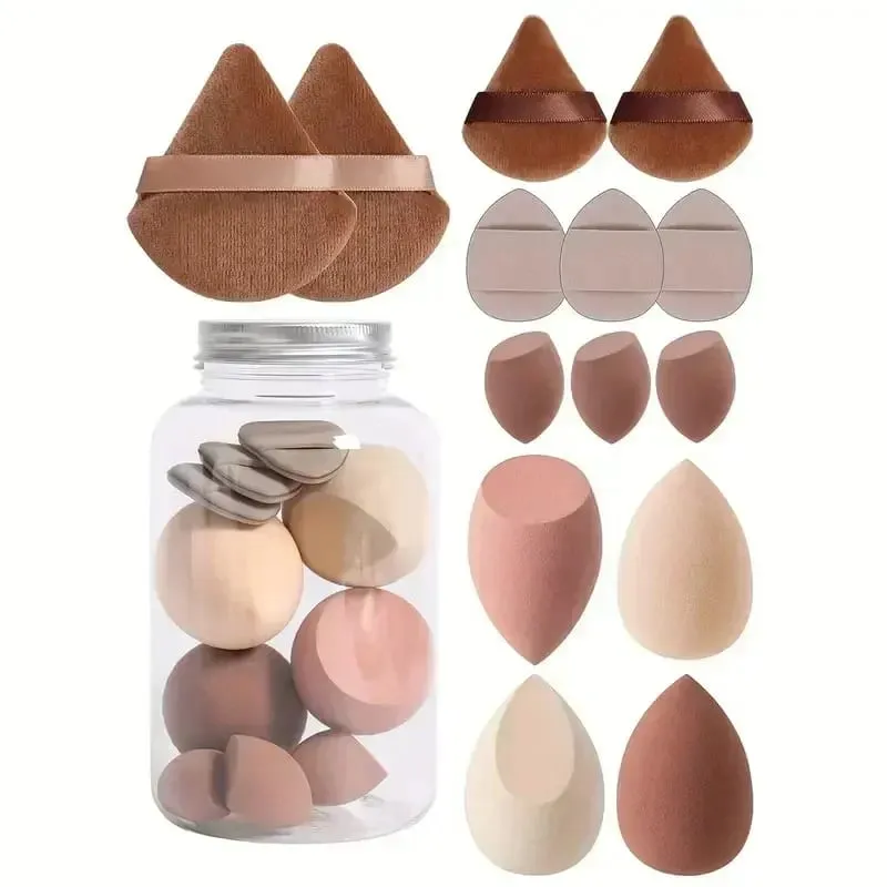 12/14Pcs Makeup Sponge Cosmetic Puff Foundation Sponges Blender Beauty Egg Powder Puffs Make Up Accessories Women Makeup Tools — image 3