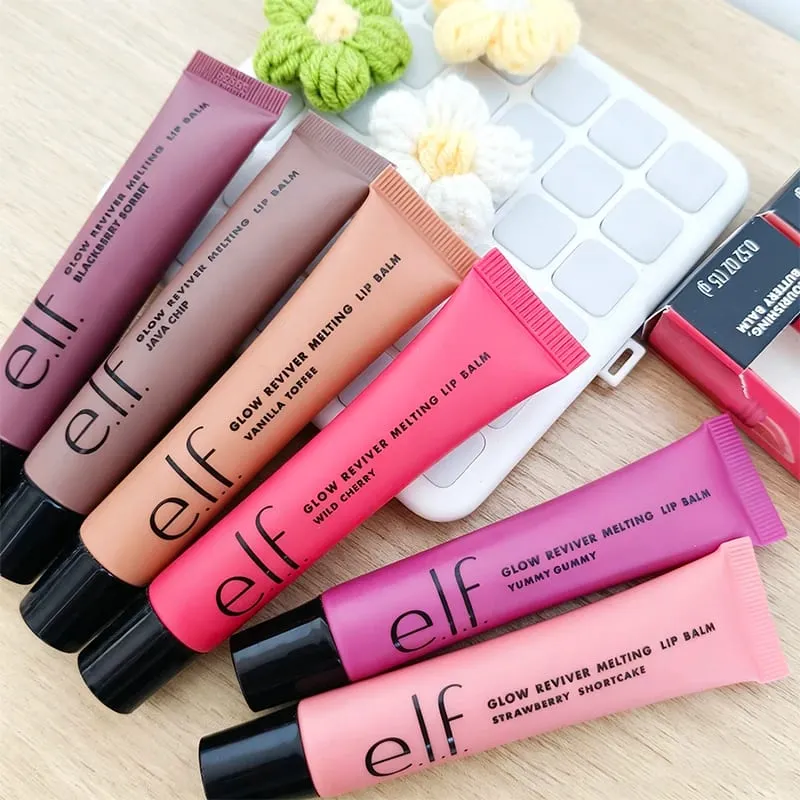 Hot Sale Elf Brand Multi-effect Green Pink Primer Essence Glow Reviver Lip Oil Flashing Glimmer Fruit Flavor Lip Gloss Cosmetics — image 1