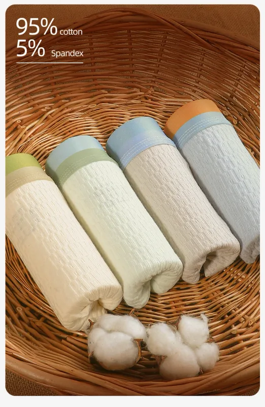Men's briefs underwear cotton men's baby cotton pants head summer thin trend boys sports antibacterial shorts