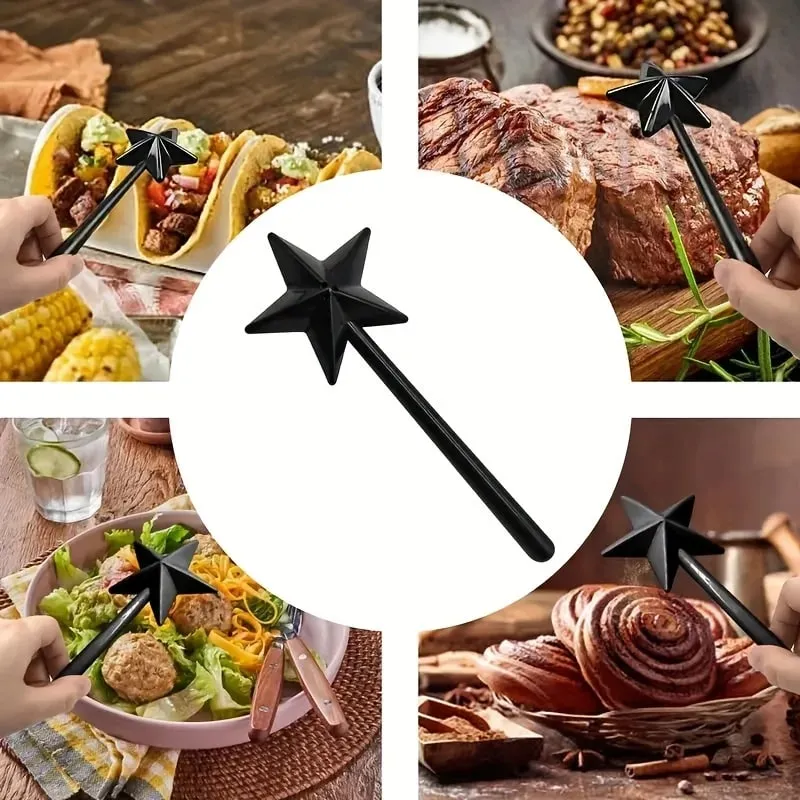 Refillable Magical Star Wand Portable Salt Pepper Spice Dispenser Shakers Set Kitchen Cooking BBQ Supplies Halloween Party Gifts — image 7