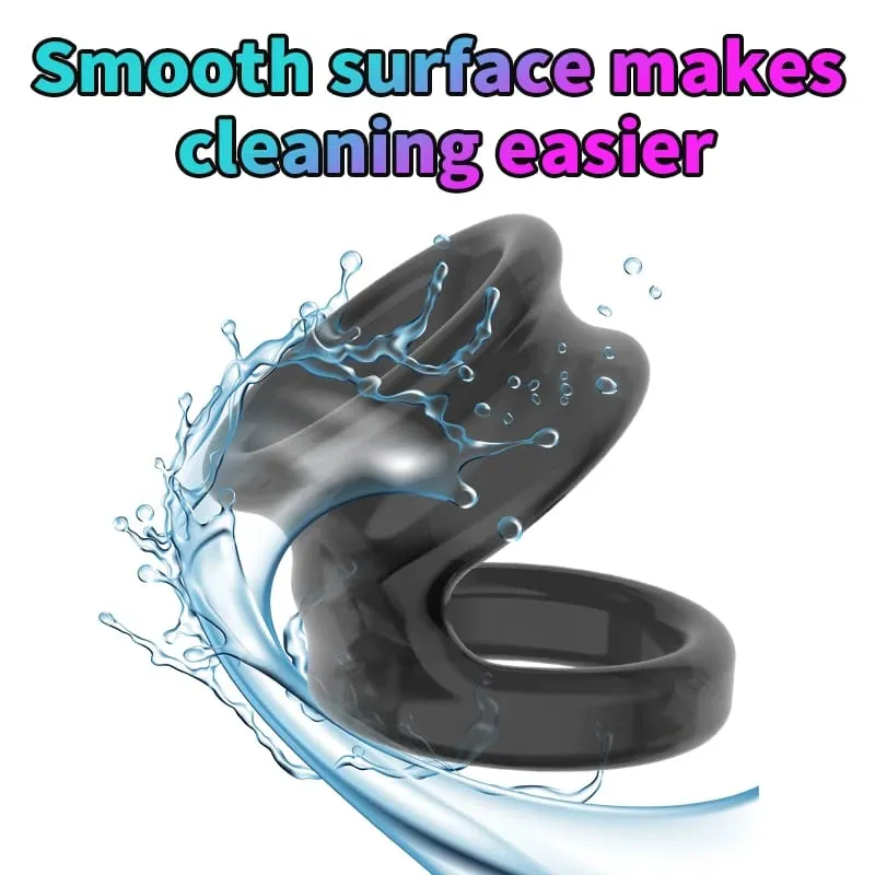 Cock Penis Ring Reusable Delay Ejaculation Stronger Erection Sex Toys Adult Supplies Linen Nozzle Ring Cock Sex Toys For Men — image 4