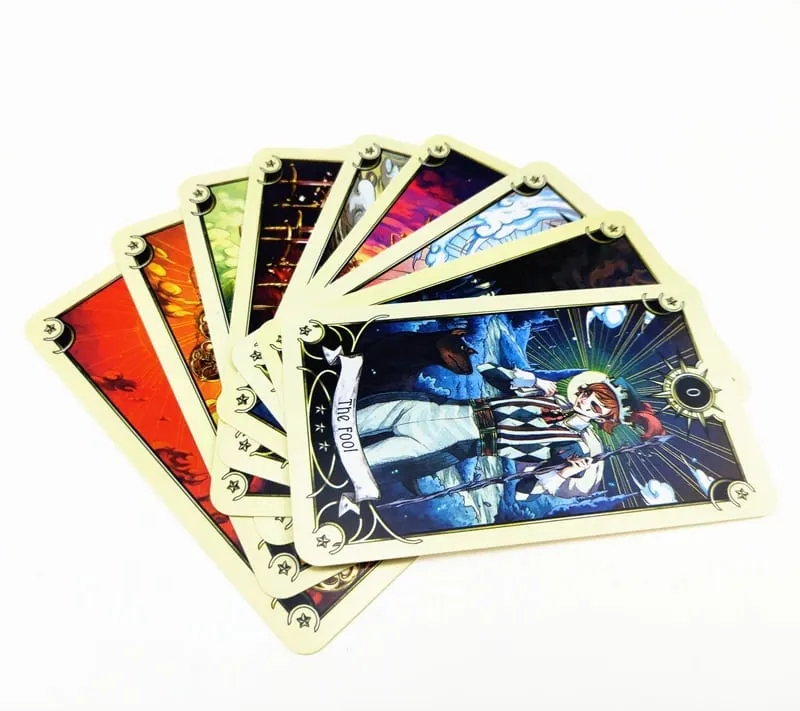 Mystical Manga Tarot Cards Family Women Tarot Deck English Version Board Game Kids Party Playing Cards With PDF Guidebook Toys — image 4