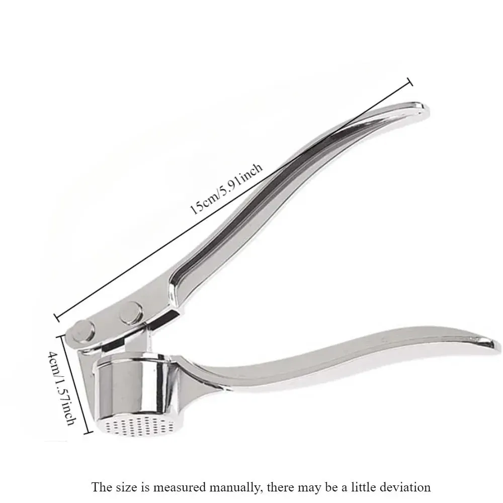 High Efficiency Garlic Press Heavy Duty Garlic Mincer Easy To Squeeze and Clean Rust Proof and Dishwasher Safe Ginger Crusher — image 2