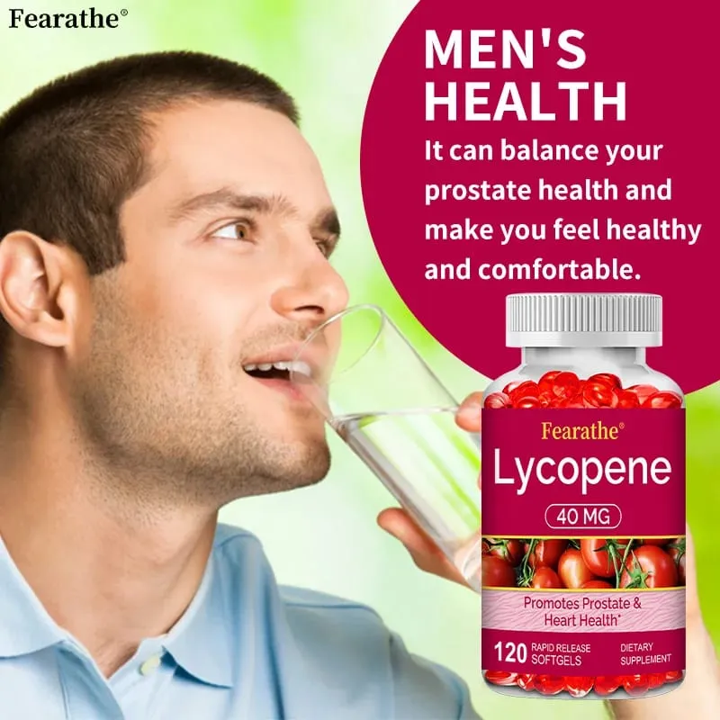Premium Lycopene 40mg Dietary Supplement for Prostate Antioxidant Heart Skin & Immune Health Non-GMO 30/60/120 Softgels — image 4
