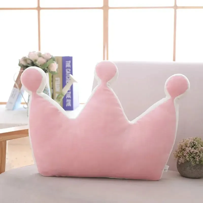 Soft Princess Crown Pillow Stuffed Sleeping Pillow Girl Room Sofa Decor Rainbow Cloud Star celebrity Studio Cushion Gift for Her