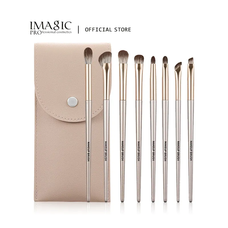 8 PCS Makeup Brushes Set Eye Shadow Women Cosmetic Brush Eyeshadow Blush Beauty Soft Make Up Tools Bag — image 1
