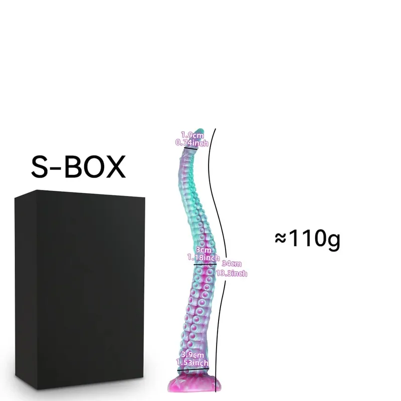 Fantasy Tentacle Dildo Monster Shape Soft Silicone Anal Plug Prostate Massager Huge Fake Penis Adult Erotic Sex Toys for Women