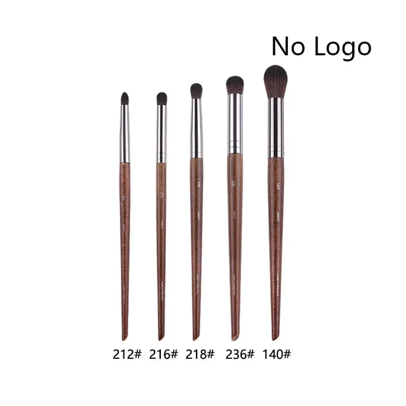 5pcs/set Natural Wood Eyeshadow Makeup Brushes Eye Detail Make Up Brush Concealer Crease Smudge Cosmetic tools Set Thin liner — image 8
