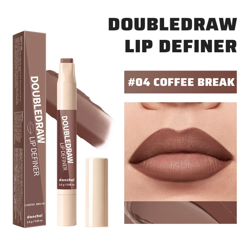 10 Colors Double Draw Lip Definer 2 In 1 Lip Liner Lip Gloss Silky Cream Texture Long Lasting Hydrating High Pigment Lip Makeup — image 14
