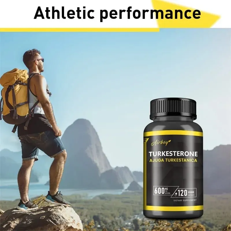 Turkesterone 600mg - Supports Muscle Mass Strength Performance and Recovery and Improves Energy Levels & Endurance