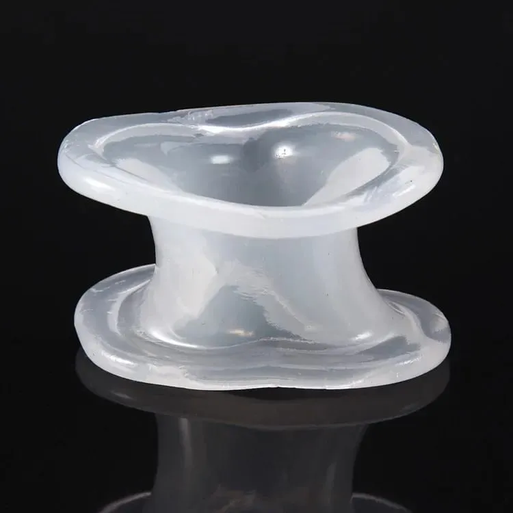 Male Silicone Ball Stretcher Scrotum Testicle BDSM Bondage Time Delay Sleeve Cock Penis Rings Adult Chastity Slave Sex Toys Men — image 5