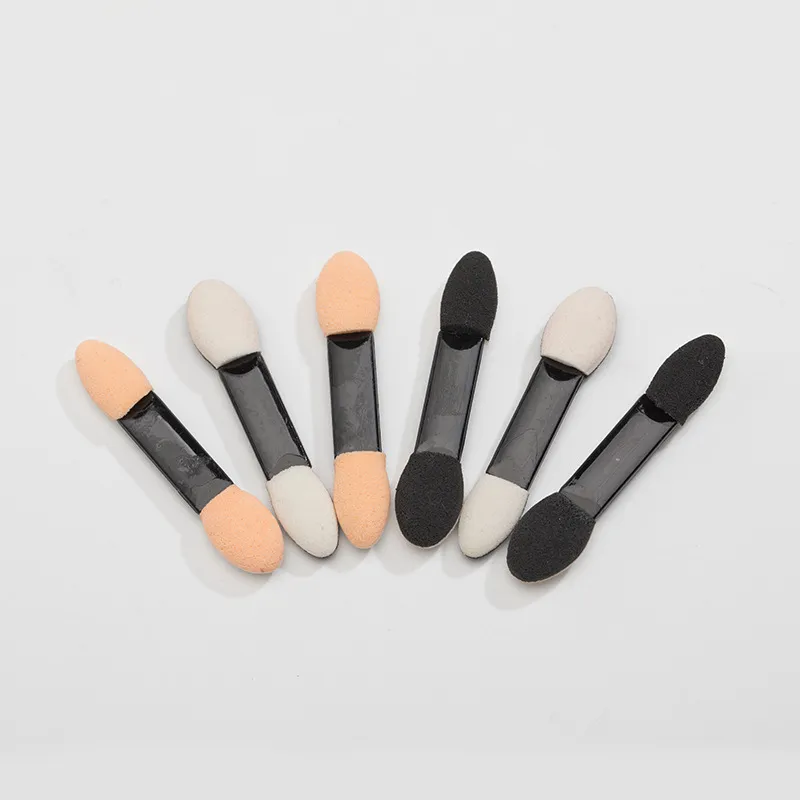 20pcs Nails Powder Eyeshadow Brushes Sponge Head Double Sided Brush Disposable Nail Art Powder Makeup Applicators Cosmetic Tools — image 2