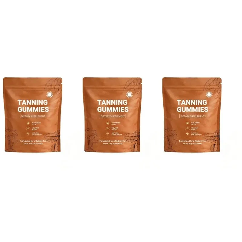 Gummies abbronzanti per donne Supporto abbronzante senza sole Supporto vegano senza zucchero Non OGM Astaxantina e licopene 60 conteggi — image 8