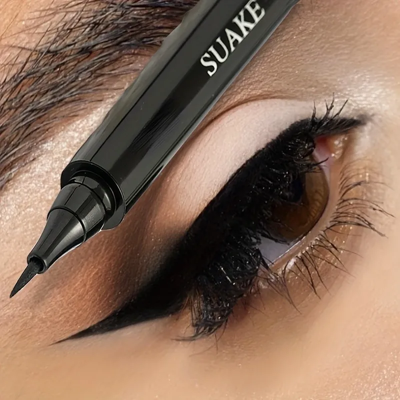 Black Waterproof Sweat-Proof and Smudge-Proof Eyeliner Creates a Natural Look and Glides on Quickly and Easily. — image 2