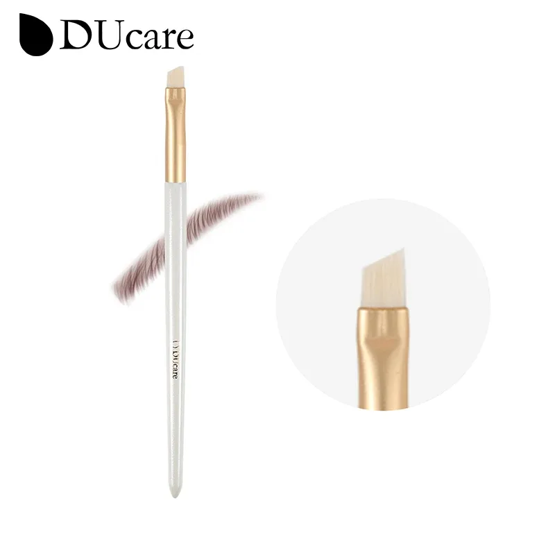 DUcare Wenkbrauwborstel Wimperkam make-upborstels Dual Ended Schuine borstel Spoolieborstel 2 in 1 Wimperwenkbrauwborstelset make-uptool — image 9
