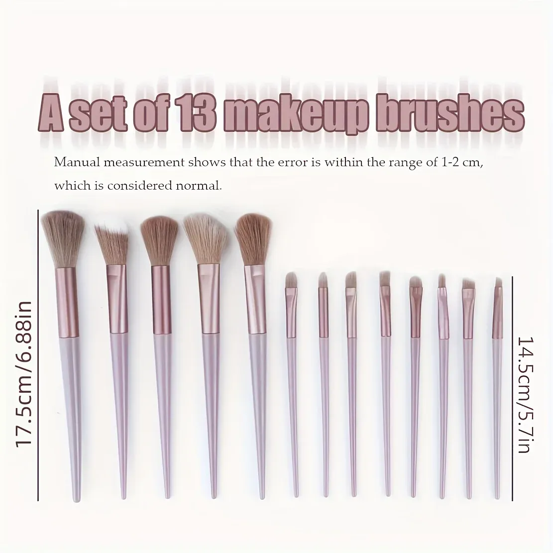 13PCS Valentine Luxury Brush Set-Vegan Cruelty-Free Makeup Brushes w/Travel Pouch | Hypoallergenic Gift for Her/Wife/Girlfriend