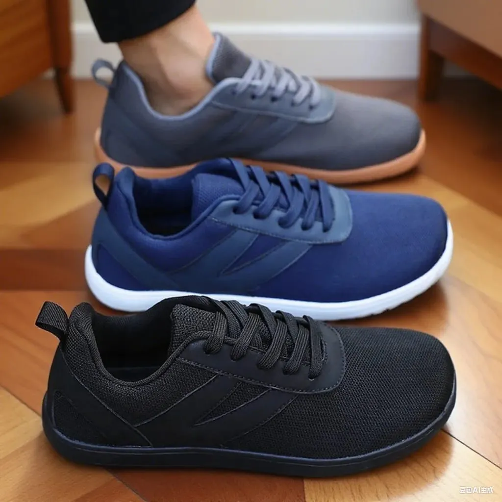 Mesh Barefoot Shoes Men's Wide Toe Minimalist Sneakers Lightweight Breathable Casual Shoes Designer Running Shoe Casual Sneakers — image 5