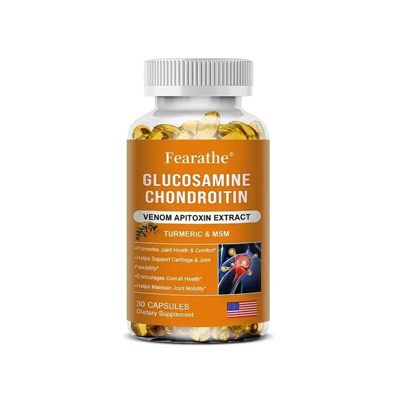 Glucosamine Chondroitin Bee Venom Turmeric at MSM - Bones Joint Antioxidant Digestive Support Non-GMO — image 9