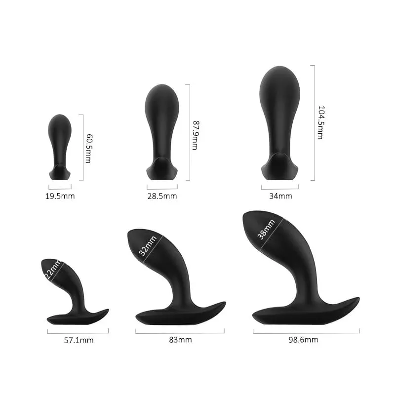 Silicone Anal Beads Butt Plug Training Set Huge Flared Base Wearable Hollow Anal Plug Prostate Massage G spot sex Toy Man Women — image 5