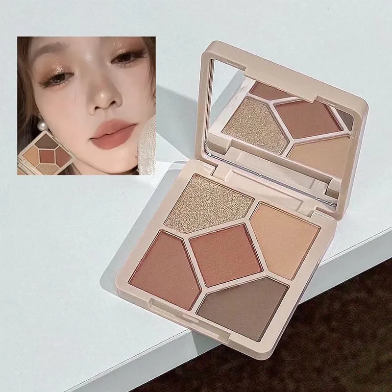4 Colors Double Head Lip Glaze Pressed Powder Blush Eyeshadow Eyebrow Pencil Eyeliner Lip Oil Multipurpose Makeup Kits — image 6