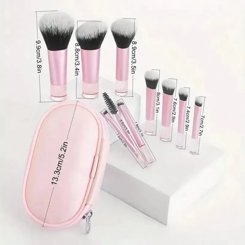 10Pcs Makeup Brushes Set With Bag Cosmetic EyeShadow Foundation Loose Powder Blush Detail Brush Blending Beauty Make Up Tools — image 6