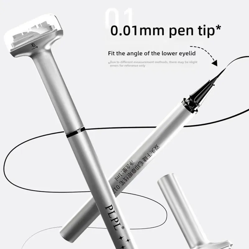 2-in-1 Lower Eyelash Stamp Eyeliner Pen Waterproof Smudge-Proof Quick Dry Natural Eye Makeup Tool Set