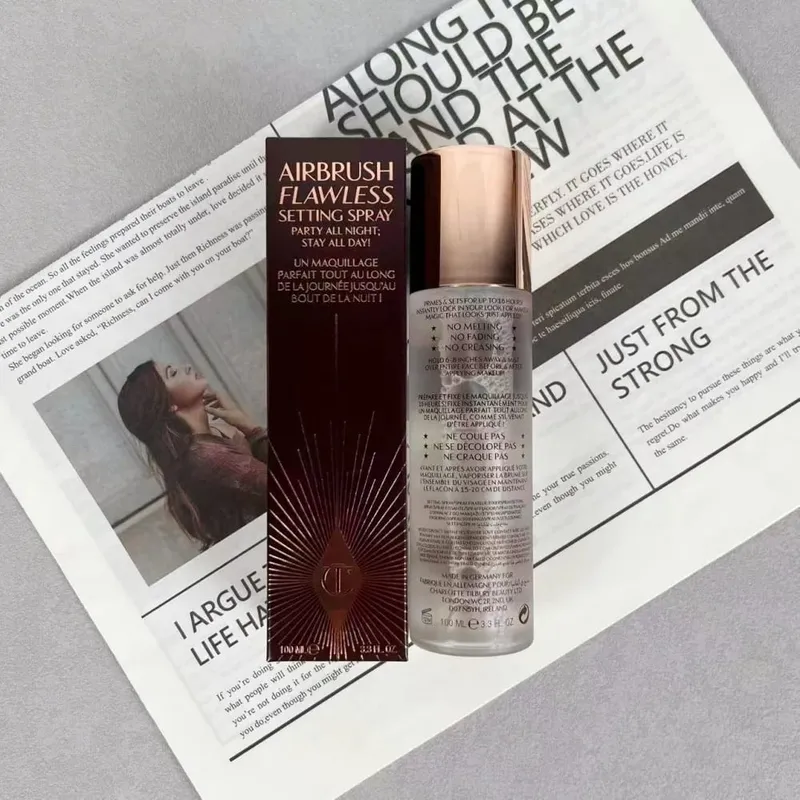 Charlotte Tilbury 100ml 34ml Setting Spray 2PC Set Matte Setting Pressed Powder Oil Control Face Repair Honey Powder Makeup Gift — image 18