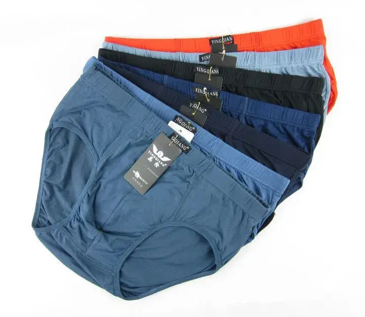 2013 HOT ! Free Shipping Simple And Elegance Male Briefs Men Bamboo Underwear M,L, XL,2XL,3XL Top Quality 5PCS/lot Mix-colors — image 1