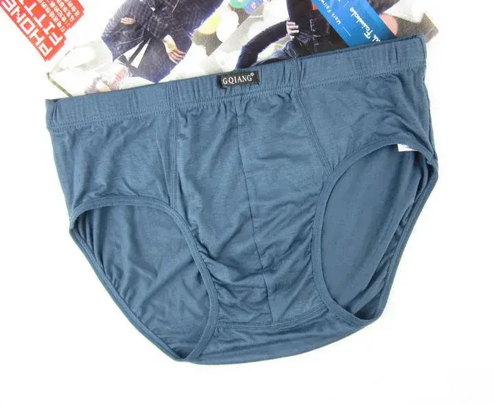 2013 HOT ! Free Shipping Simple And Elegance Male Briefs Men Bamboo Underwear M,L, XL,2XL,3XL Top Quality 5PCS/lot Mix-colors — image 3